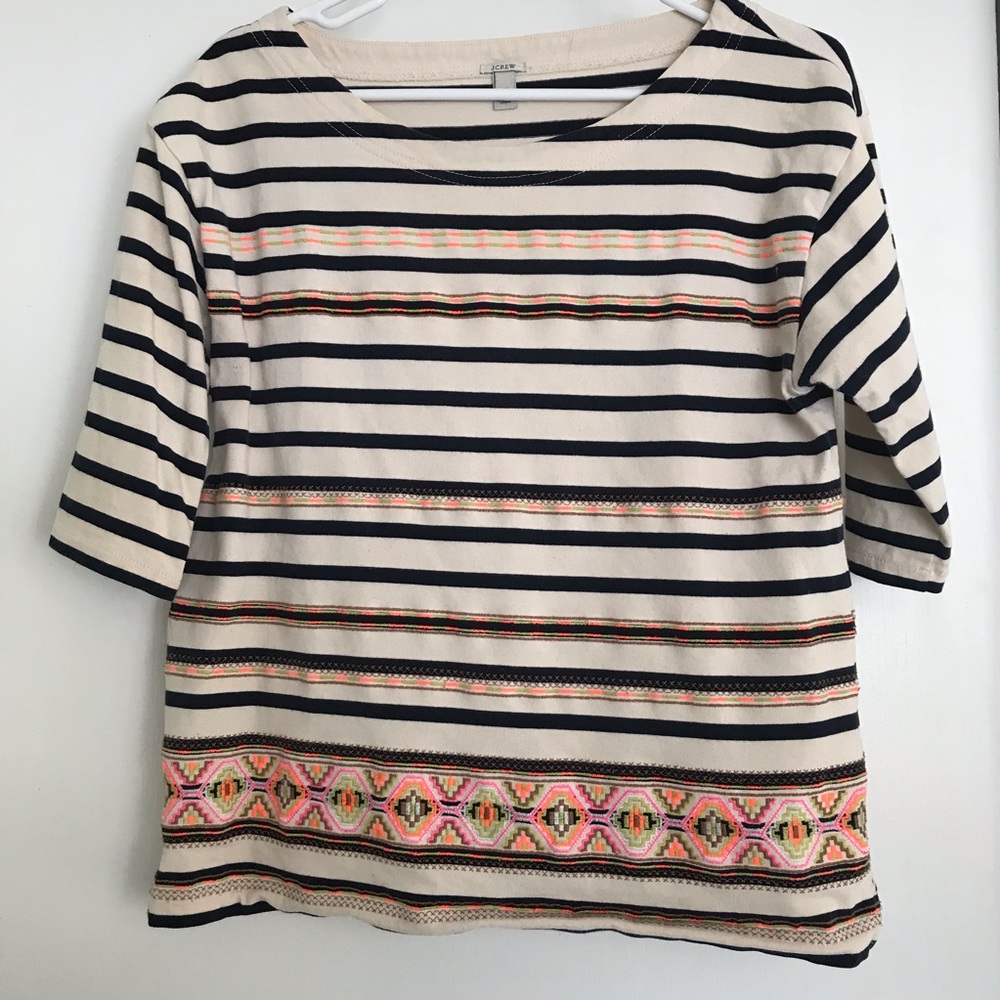 Last chance!! Jcrew boot neck 3/4 sleeve shirt